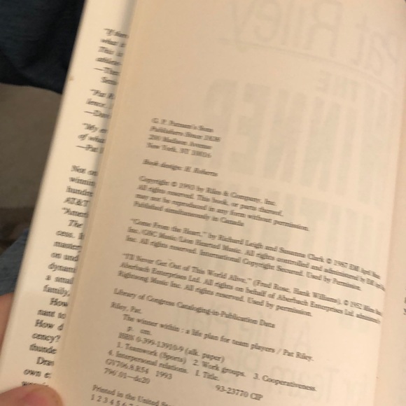 Pat Riley book - Picture 3 of 3